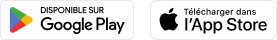 FR Google play et L'app Store button
